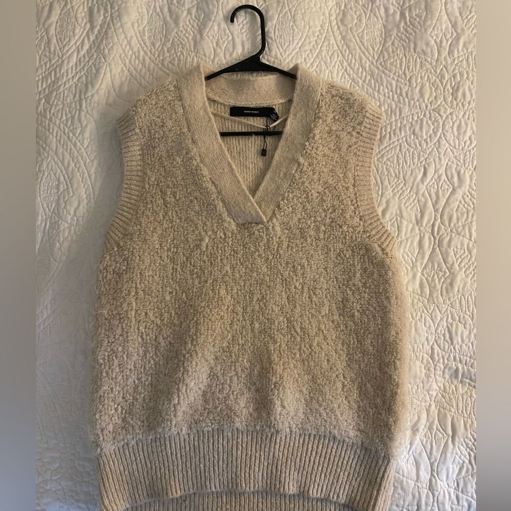 Fluffy sweater vest